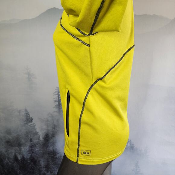 REI Yellow Long Sleeve Mock Neck Running Jacket | Women's Small - Picture 8 of 15